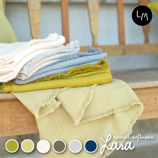 送料無料♪ リネンミー LinenMe リネン ブランケット ララ フリンジ 【135×200cm】【やわらかリネン】 リトアニア製