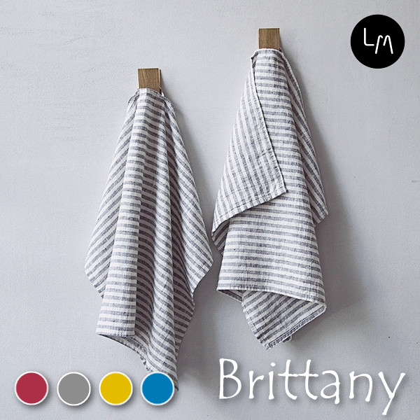 リネンミー LinenMe リネン ハンドタオル ブリタニー・カラー 46x65cm リネン100% リトアニア製