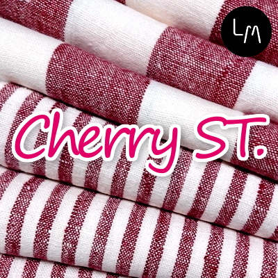 タオル カーテン インテリア テーブル ブランケット用生地 リネンミー LinenMe リネン生地 チェリーストライプ  ホワイトリネンシリーズ（布幅 150cm） リネン100% リトアニア製