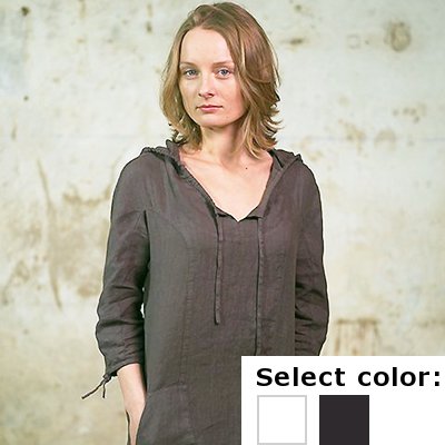 リネンミー LinenMe リネン フードブラウス