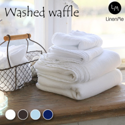 LINEN TALES リネンテイルズ【未使用】ワッフルタオル 75×125w リネン タオル エフアイオウ, linentalesjp, リネンテイルズ
