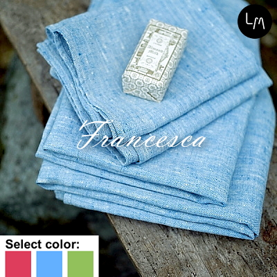 リネンミー LinenMe リネン ハンドタオル フランセスカ 45x70cm リネン100% リトアニア製