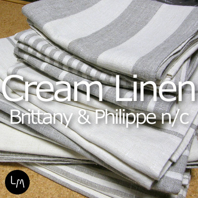 リネンミー LinenMe リネン ハンドタオル クリームリネン ブリタニー&フィリップN/C 43x68cm リネン100% リトアニア製