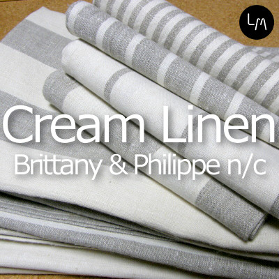 リネンミー LinenMe リネン バスタオル クリームリネン ブリタニー&フィリップN/C 60x130cm リネン100% リトアニア製