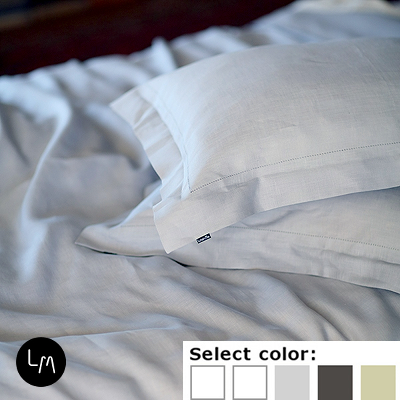 リネンミー LinenMe リネン枕カバー LIN078 ヘムステッチ 【70Ｘ50cm】リトアニア製