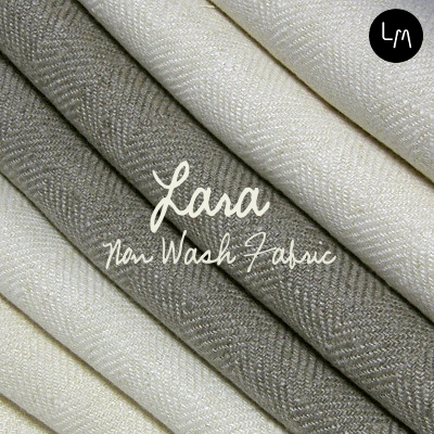 【タオル カーテン インテリア テーブル ブランケット用生地】リネンミー LinenMe リネン生地 ララ クリーム / ナチュラル（布幅 150cm） リネン100% リトアニア製