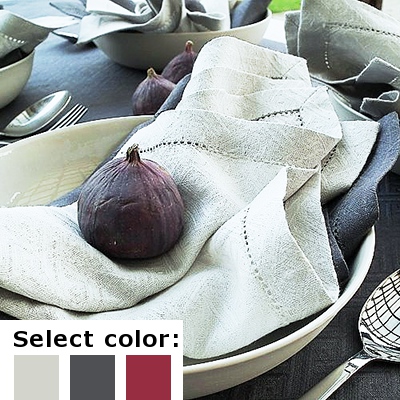 リネンミー LinenMe リネン テーブルナプキン ダマスク織り ローム 45 x 45