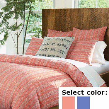 送料無料♪ リネンミー LinenMe リネン掛け布団カバー マルチストライプ-J 【クイーン 210Ｘ210cm】リトアニア製