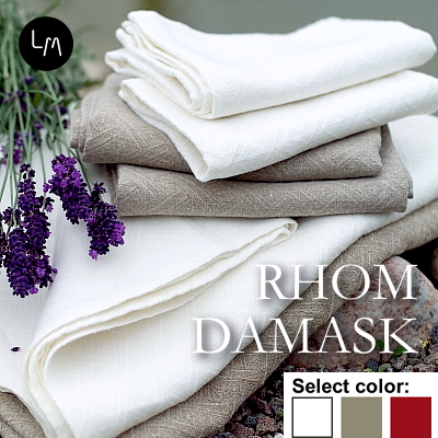 リネンミー LinenMe リネン バスタオル ロームダマスク 73x124cm リネン100% リトアニア製