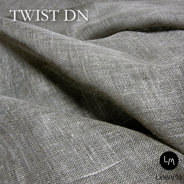 【ストール,カーテン,装飾用生地】リネンミー LinenMe リネン生地 ツイスト DN （布幅 140cm） リネン100% リトアニア製