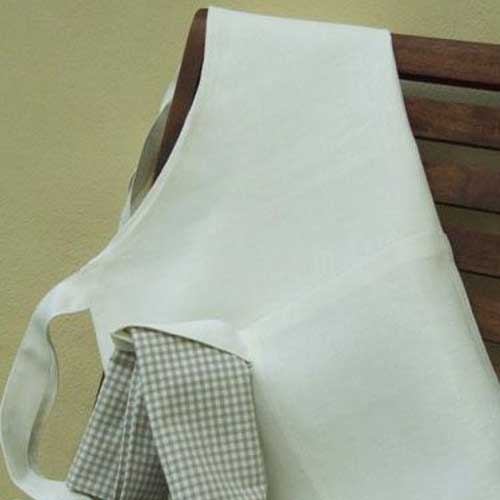 リネンミー LinenMe リネン エプロン ビブ ホワイト