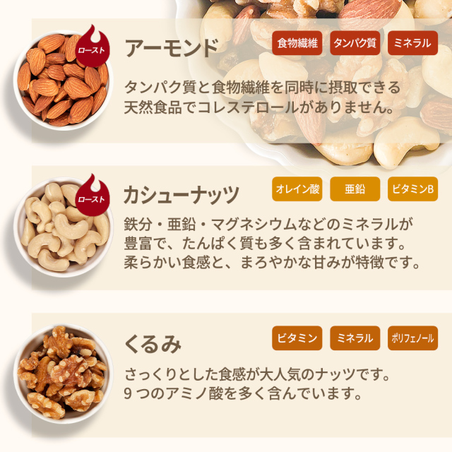 セレクトミックス] 4種ミックスナッツ 1kg アーモンド・くるみ