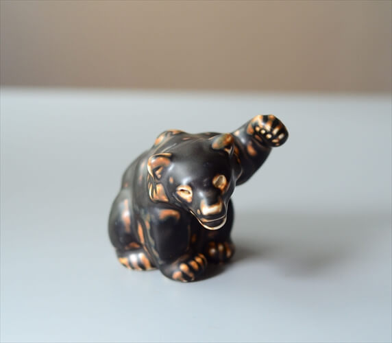 Royal Copenhagen 陶器 くまのオブジェ Knud Kyhn ロイコペ ロイヤルコペンハーゲン ディスプレイ 北欧 ヴィンテージ_240627