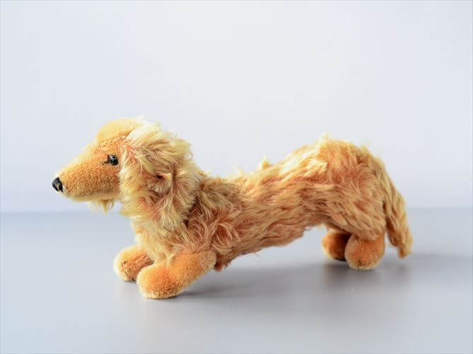 1949-80年代 ドイツ製 Steiff イヌ Dachshund Waldi ぬいぐるみ ドール フィギュア アンティーク ヴィンテージ_250206