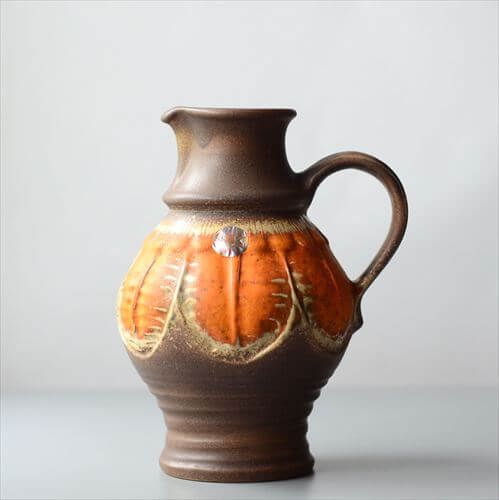 ドイツ製 ヴィンテージ Uebelacker Keramik Fat Lava Vase 花瓶 花器 ファットラバー ミッドセンチュリー フラワーベース アンティーク