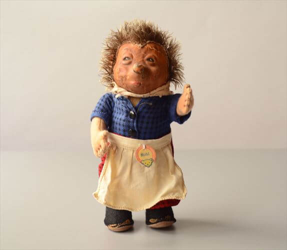 1952-99年代 ドイツ製 Steiff ハリネズミ Micki ぬいぐるみ シュタイフ ドール フィギュア アンティーク ヴィンテージ_250606