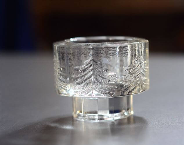 Iittala Kuusi キャンドルホルダー Small イッタラ もみの木 ガラス 燭台 ローソク立て 北欧 フィンランド アンティーク