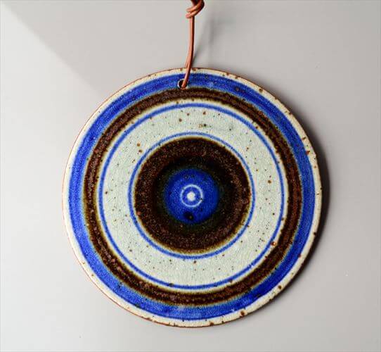デンマーク製 HELLE ALLPASS 陶板 ヘレ・アルパス 壁掛け陶器 ウォールアート 現代美術 北欧アンティーク