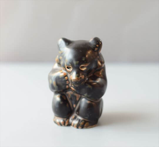 Royal Copenhagen 陶器 くまのオブジェ Knud Kyhn クマ ロイコペ ロイヤルコペンハーゲン 北欧 ヴィンテージ_250326