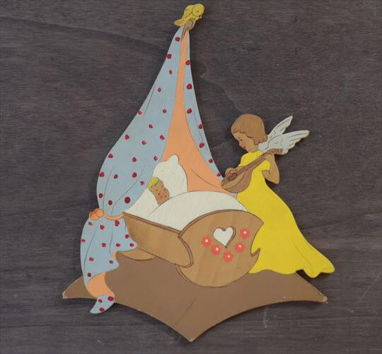 西ドイツ製 Mertens kunst 木製 壁掛け ウォールデコ グリム童話 メルテンス ヴィンテージ アンティーク_260415