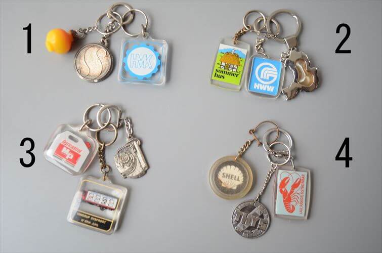 ヨーロッパや北欧から ヴィンテージキーホルダー 3個セット Vintage keychain アンティーク_260528