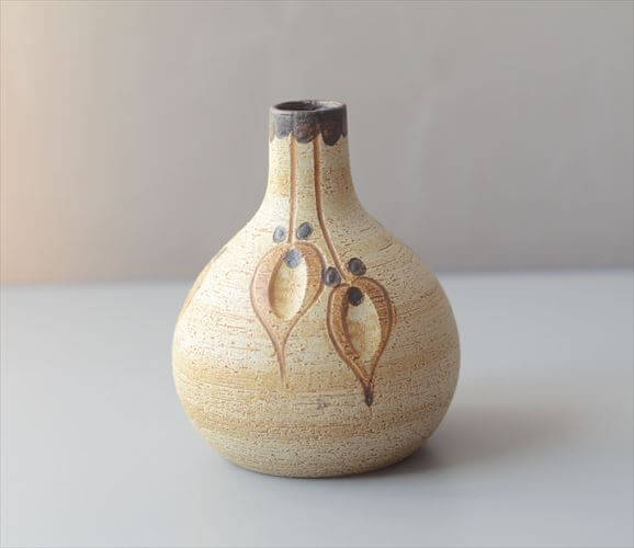 西ドイツ製 Sgrafo ヴィンテージ 陶器の花瓶 Art pottery Peter Muller スグラフォ 花器 一輪挿し  フラワーベース_260730
