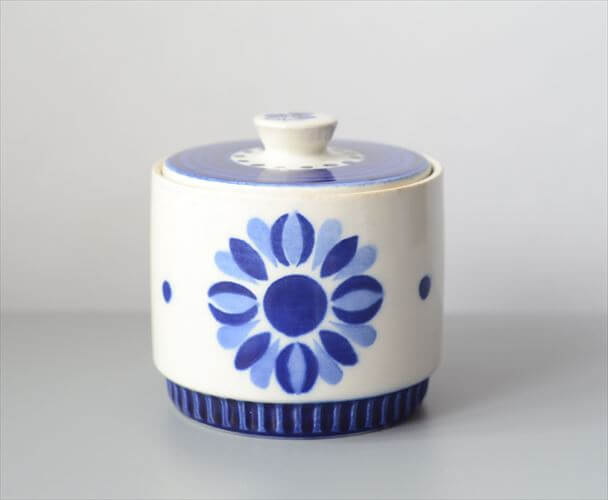 1960～70年代 ベルギー製 BOCH ボッホ DELTA CAPRICCIO シュガーポット カプリシオ 磁器 ヴィンテージ アンティーク_250904