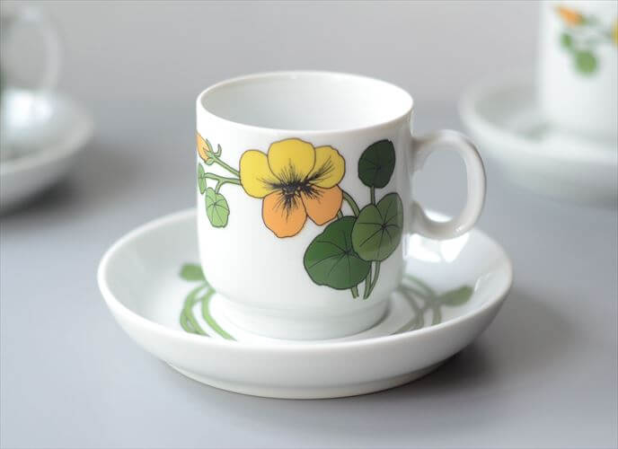 ドイツ製 Rosenthal Thomas カップ＆ソーサー ローゼンタール トーマス コーヒー 食器 陶器 ヴィンテージ アンティーク_250930
