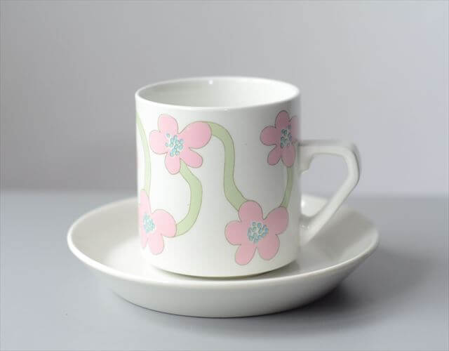 希少！Arabia Villiruusu カップ＆ソーサー アラビア ヴィリルース 北欧 フィンランド ヴィンテージ アンティーク_251021