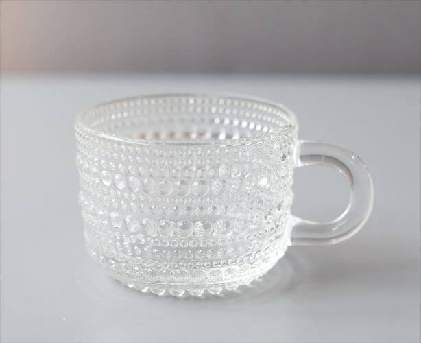 Nuutajarvi ヌータヤルヴィ Arabia時代 ヴィンテージ カステヘルミ ガラスカップ Kastehelmi Oiva Toikka _260122