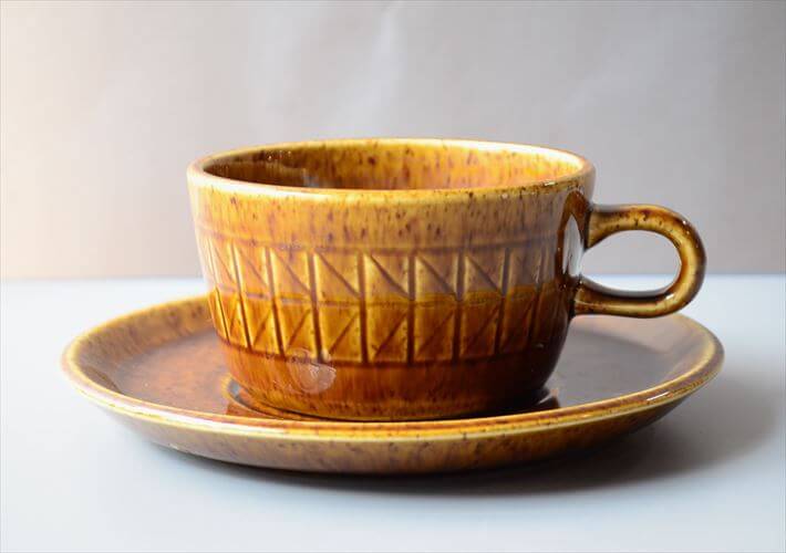 スウェーデン製 Rorstrand ロールストランド KANSAS カップ&ソーサー カンザス 北欧 食器 ヴィンテージ アンティーク_260312