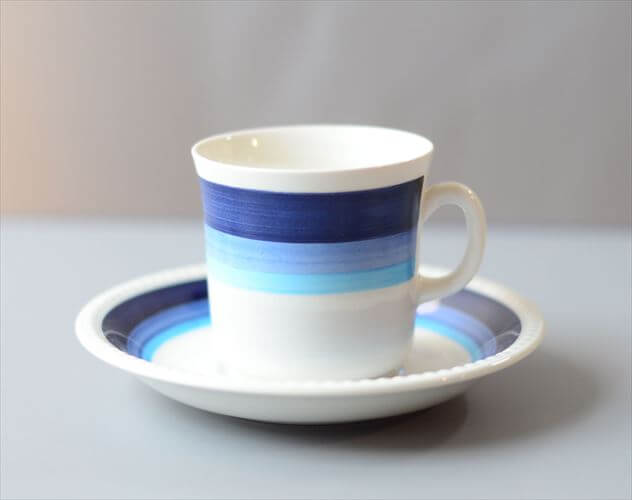 スウェーデン製 Upsala Ekeby Gefle LA MER カップ&ソーサー ゲフレ 北欧食器 磁器 陶器 アンティーク ヴィンテージ_260313