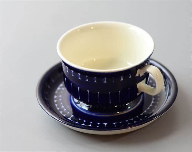 美品 ARABIA アラビア バレンシア カップ＆ソーサー Valencia デミタス フィンランド 北欧 ヴィンテージ アンティーク