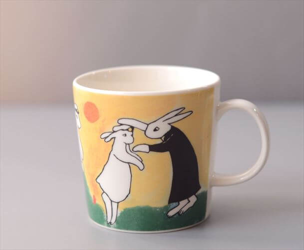 ARABIA Helja Liukko-Sundstrom 2008年 Graduate Bunny マグカップ アラビア ヘルヤ 卒業バニー ウサギ 北欧 ヴィンテージ