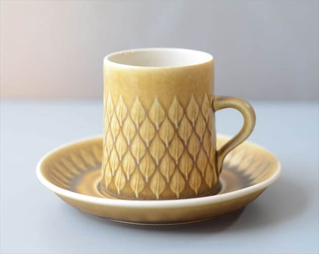 デンマーク製 クイストゴー レリーフ カップ&ソーサー relief B&G Bing & Grondahl J.H.Quistgaard 北欧ヴィンテージ _260513