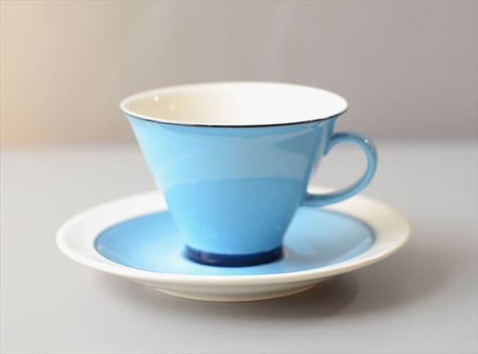 ARABIA アラビア Harlekin Turquoise カップ&ソーサー ハレキン Inkeri Leivo 北欧食器 フィンランド ヴィンテージ_260616