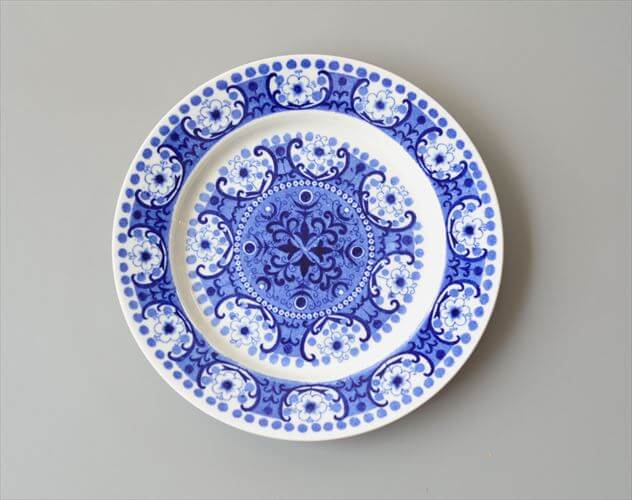 ARABIA アラビア ALI 17cm プレート アリ ブルー お皿 北欧食器 フィンランド 陶器 ヴィンテージ アンティーク_260709