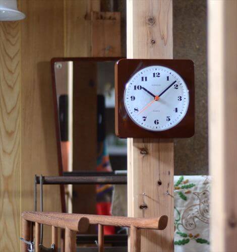ドイツ製 KIENZLE 壁時計 キンツレー プラスチック筐体 ミッドセンチュリー クロック 壁掛け時計 ヴィンテージ