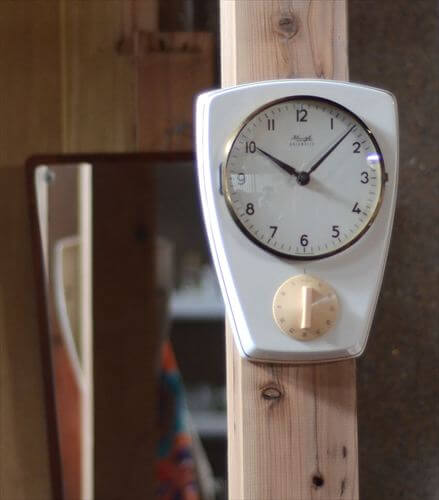 ドイツ製 KIENZLE 陶器 キッチン壁時計 キンツレー 電池式 セラミック