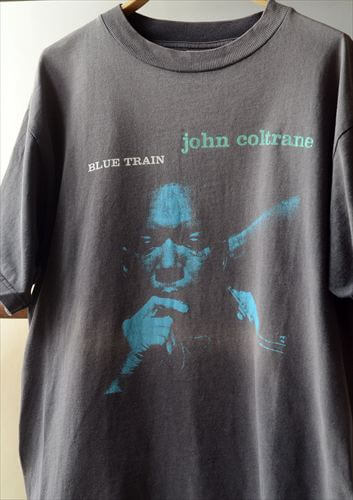希少! 00's初頭 John Coltrane Blue Train Tシャツ サイズM ジョンコルトレーン ブルートレイン Jazz Gear Incを彷彿