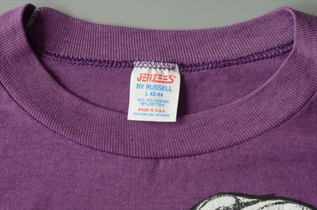 80'sヴィンテージ Mahalia Jackson Tシャツ サイズL マヘリアジャクソン ゴスペルTee USA製 パープル