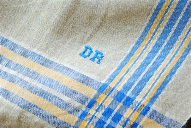 ドイツ アンティーク リネン マングルクロス 希少カラー 290x92cm 大判サイズ ヴィンテージ ファブリック テキスタイル