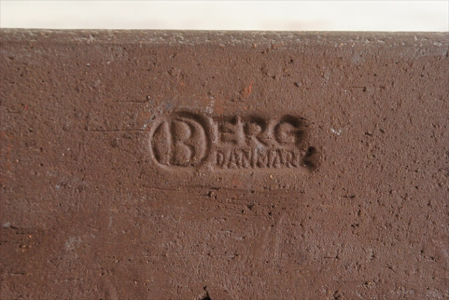 1960年代 デンマーク製 BERG Keramik 陶器の鍵フック 壁掛けフック ウォールフック ヴィンテージ アンティーク 北欧雑貨