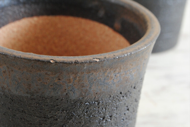 新品 信楽焼 寸胴鉢 金彩 3.5号 陶器鉢 植木鉢 おしゃれ サボテン 塊根植物 コーデックス アガベ 多肉植物に