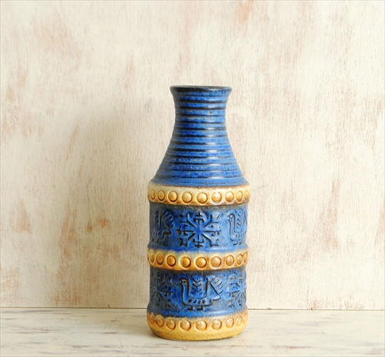 西ドイツ製 ヴィンテージ Bay Keramik 陶器の花瓶 花器 一輪挿し ミッドセンチュリー期 フラワーベース アンティーク 0804