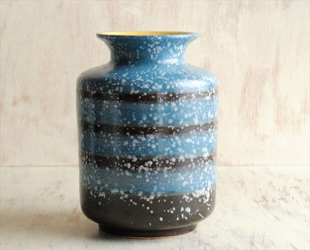 西ドイツ製 ヴィンテージ Art Pottery 陶器の花瓶 Fat Lava 花器 西ドイツ製 ヴィンテージ Art Pottery 陶器の花瓶 Fat Lava 花器
