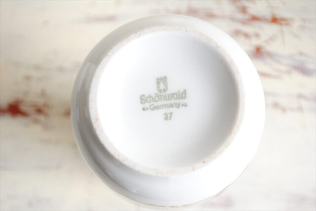 ドイツ製 ヴィンテージ SCHONWALD 陶器の花瓶 花器 一輪挿し シェーンバルド ミッドセンチュリー期 フラワーベース アンティーク