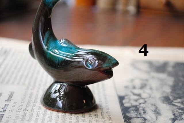 カナダ製 BLUE MOUNTAIN POTTERY 陶器 アニマル オブジェ 5種の中からお選びください イヌ ネコ リス 魚 シカ