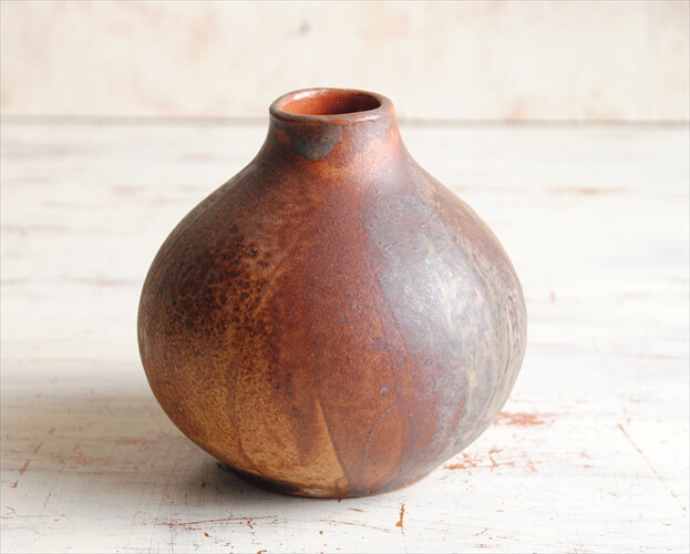 ドイツから ヴィンテージ 小ぶりな陶器の花瓶 花器 Art pottery フラワーポット 一輪挿し フラワーベース ミッドセンチュリー_230712
