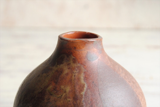 ドイツから ヴィンテージ 小ぶりな陶器の花瓶 花器 Art pottery フラワーポット 一輪挿し フラワーベース ミッドセンチュリー_230712